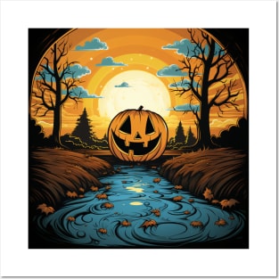 Halloween Dusk Posters and Art